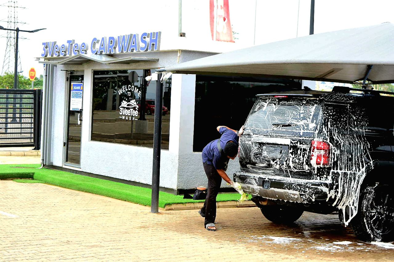Hand foam wash at 3VeeTee Carwash